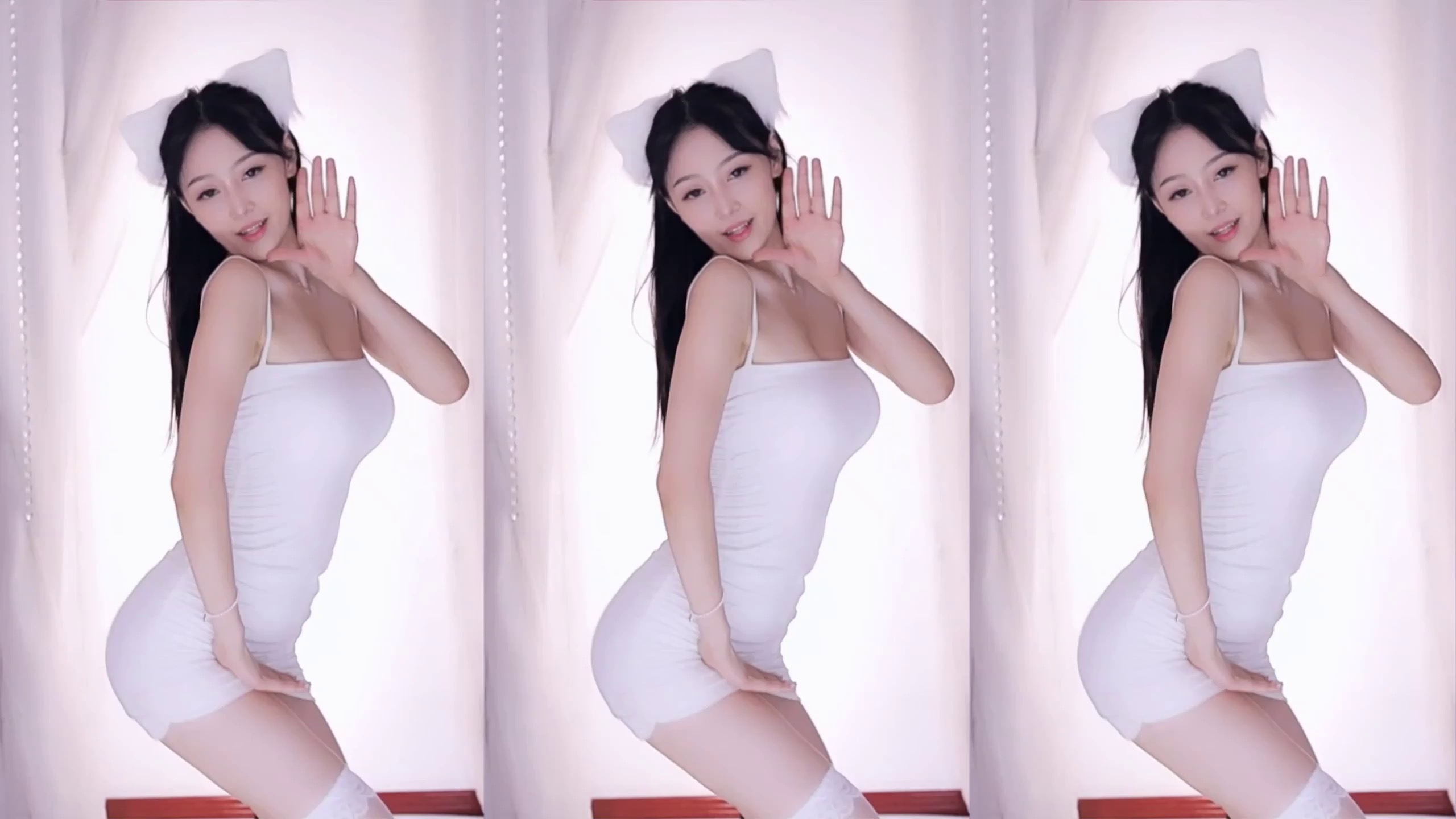 2K无水印[主播]虎牙主播赢城-陈莫沫白裙热舞三则[1.1 GB]