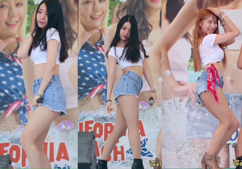 [饭拍]韩国女团Black Queen加州海滩饭拍4则
