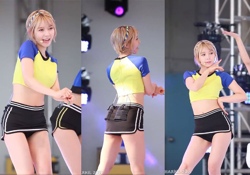 [饭拍]骊州纽约节-AOA초아-Like a Cat性感美腿