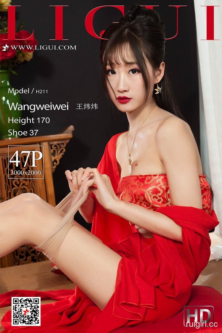 【Ligui丽柜】 2019.09.11 网络丽人 Model 王炜炜 【47+1P】-【爱主播】