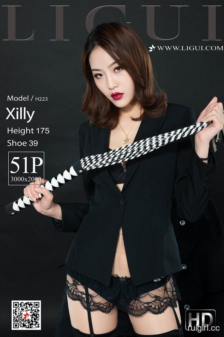 【Ligui丽柜】 2019.09.04 网络丽人 Model Xilly 【51+1P】-【爱主播】