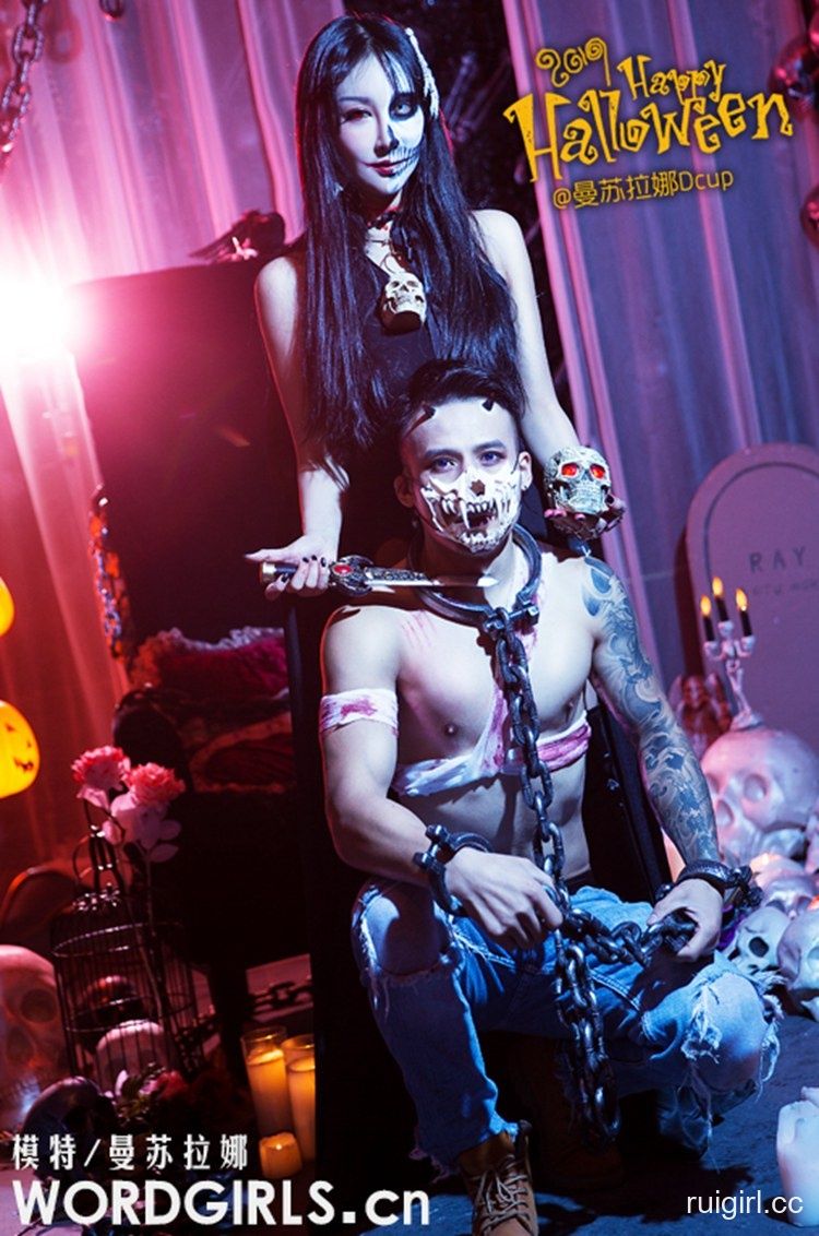 【TouTiao头条女神】 2019.10.31 曼苏拉娜 万圣节女巫COS 【5+1P】-【爱主播】