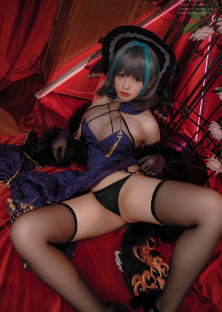 Nyako喵子 – NO.032 柴郡旗袍[48P/315MB]