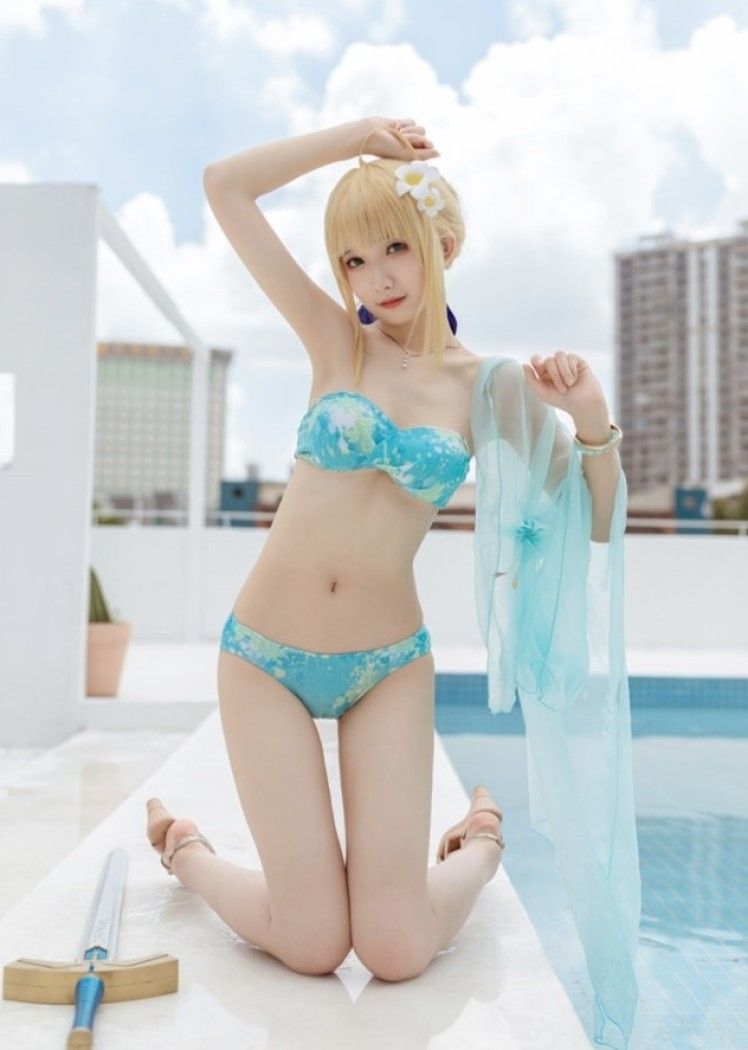 封疆疆v – NO.15 阿尔托莉雅·潘德拉贡 泳装[40P-45MB]