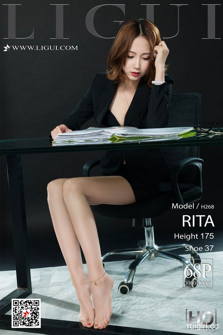 【Ligui丽柜】 2019.10.21《职场新秀》爆款美腿 【90+1P】-【爱主播】