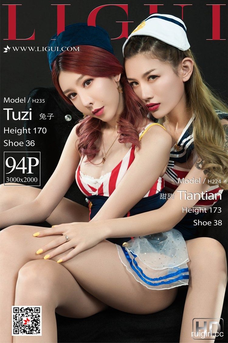 【Ligui丽柜】 2019.10.25 兔子&甜甜《双生花之水手的寂寞》【94+1P】-【爱主播】