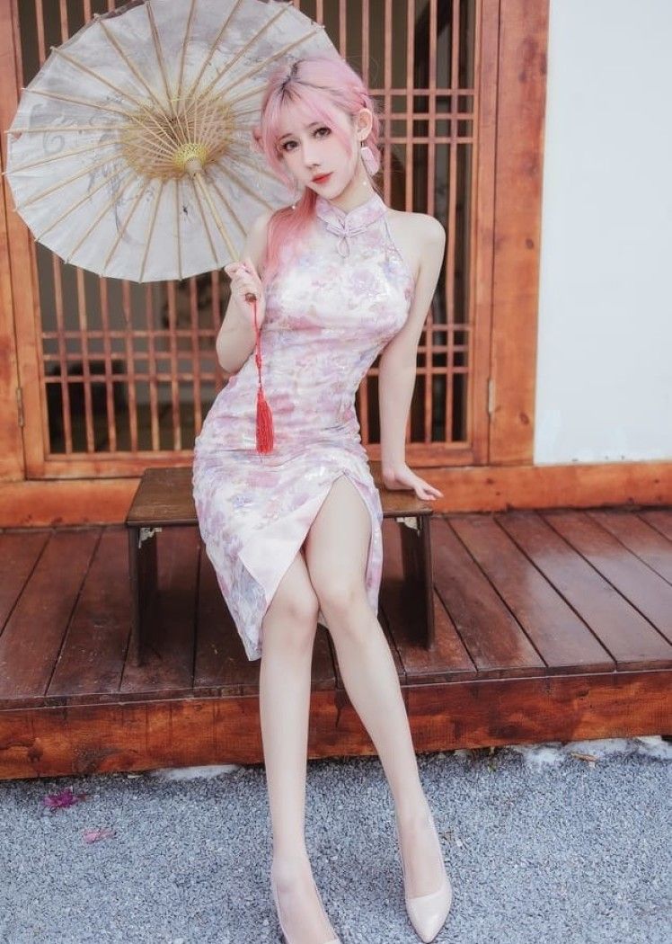 仙女月 NO.14 粉色旗袍 [20P-170M]