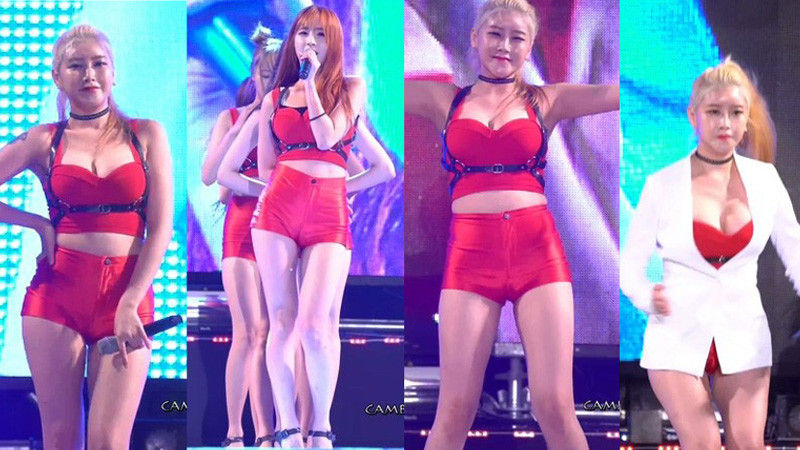 [饭拍]160804韩国女团Pocket Girls现场饭拍秀[2v/323M]