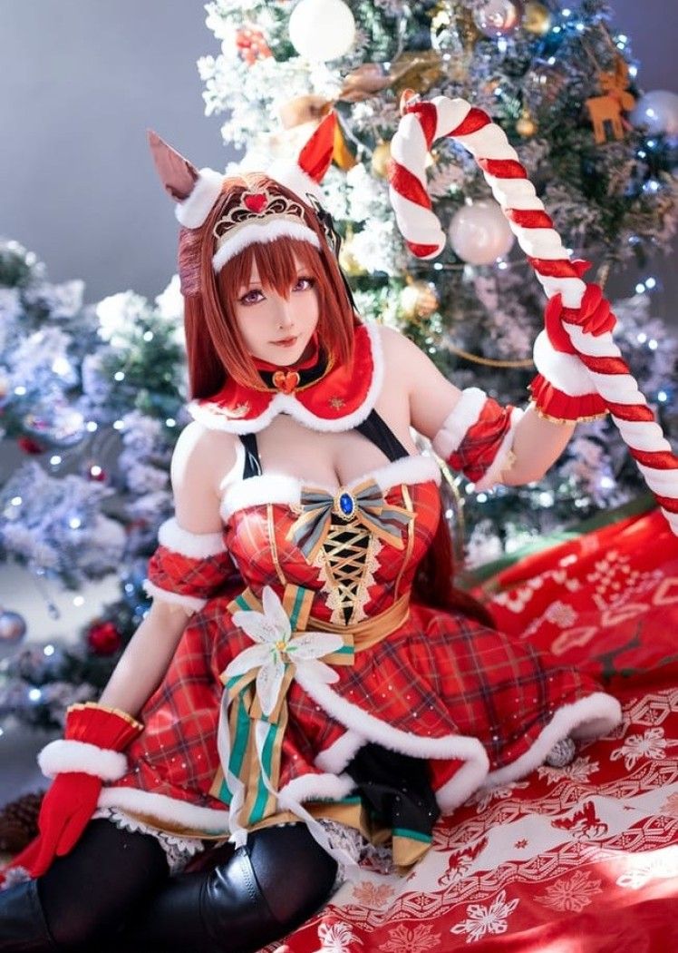 星之迟迟 NO.179 2023年12月计划A 赛马娘-大和赤骥 圣诞衣装 [47P-330M]