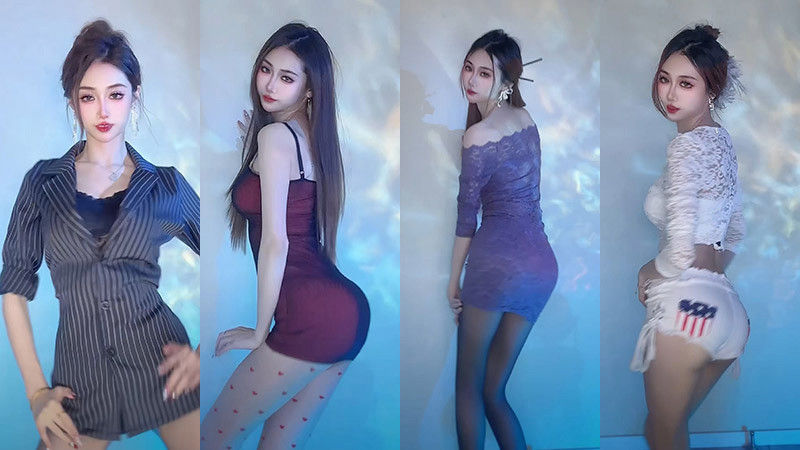 [小姐姐]快手腰腰小可可直播热舞剪辑长腿热裤顶胯[39V/5.2G]