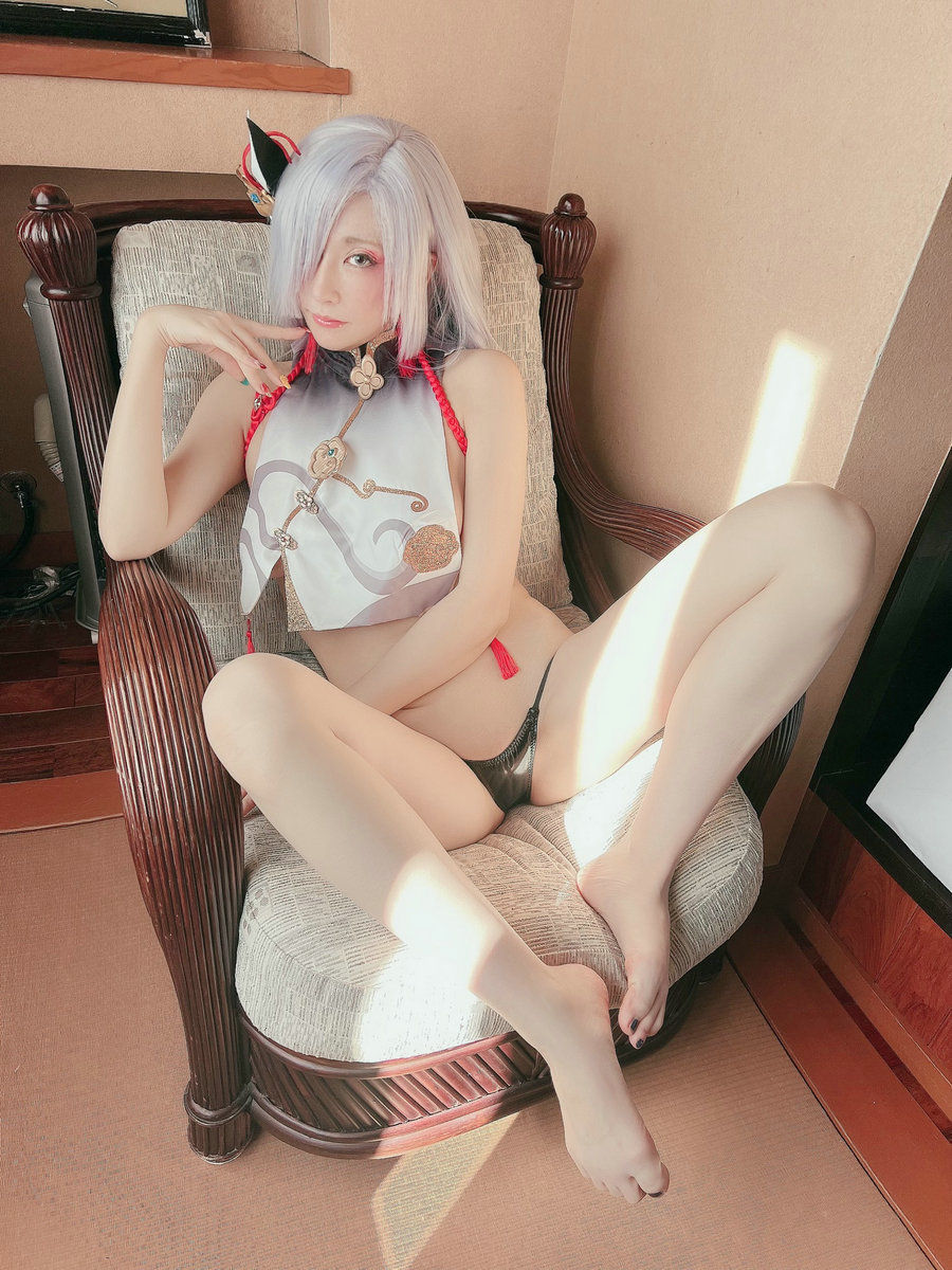 (Cosplay)[HERESY] Ringo Mitsuki 林檎蜜紀 - タイツオフのエッチスキンでﰖ原神...